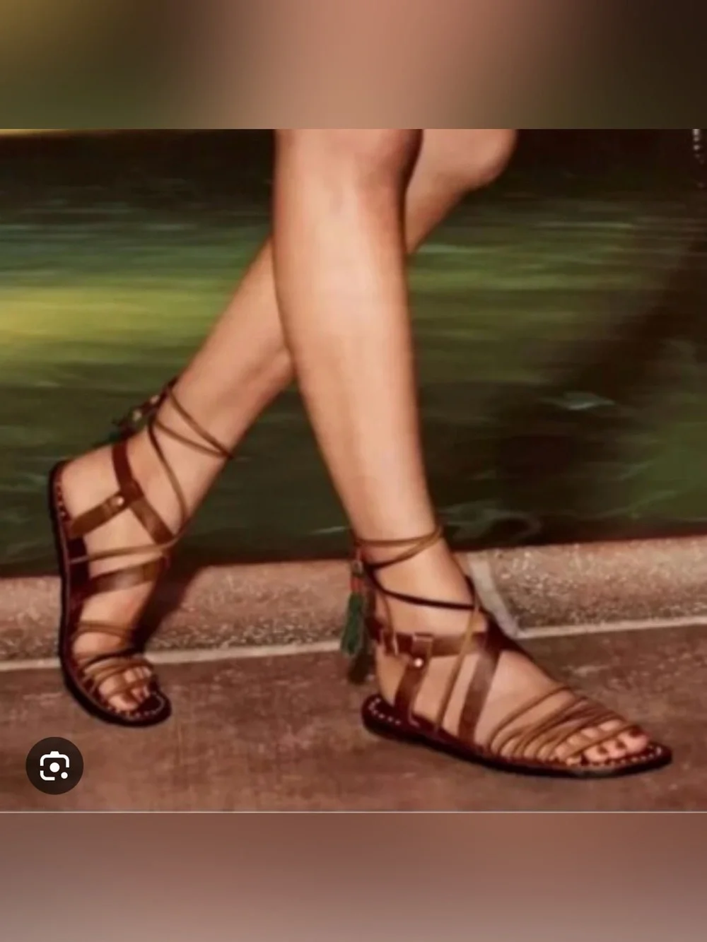 Free People Brown “Willow” Gladiator Sandals